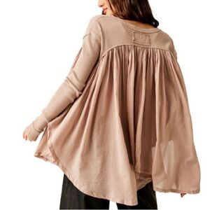 Free People Women’s Lyrical Tunic Size Small in Beige